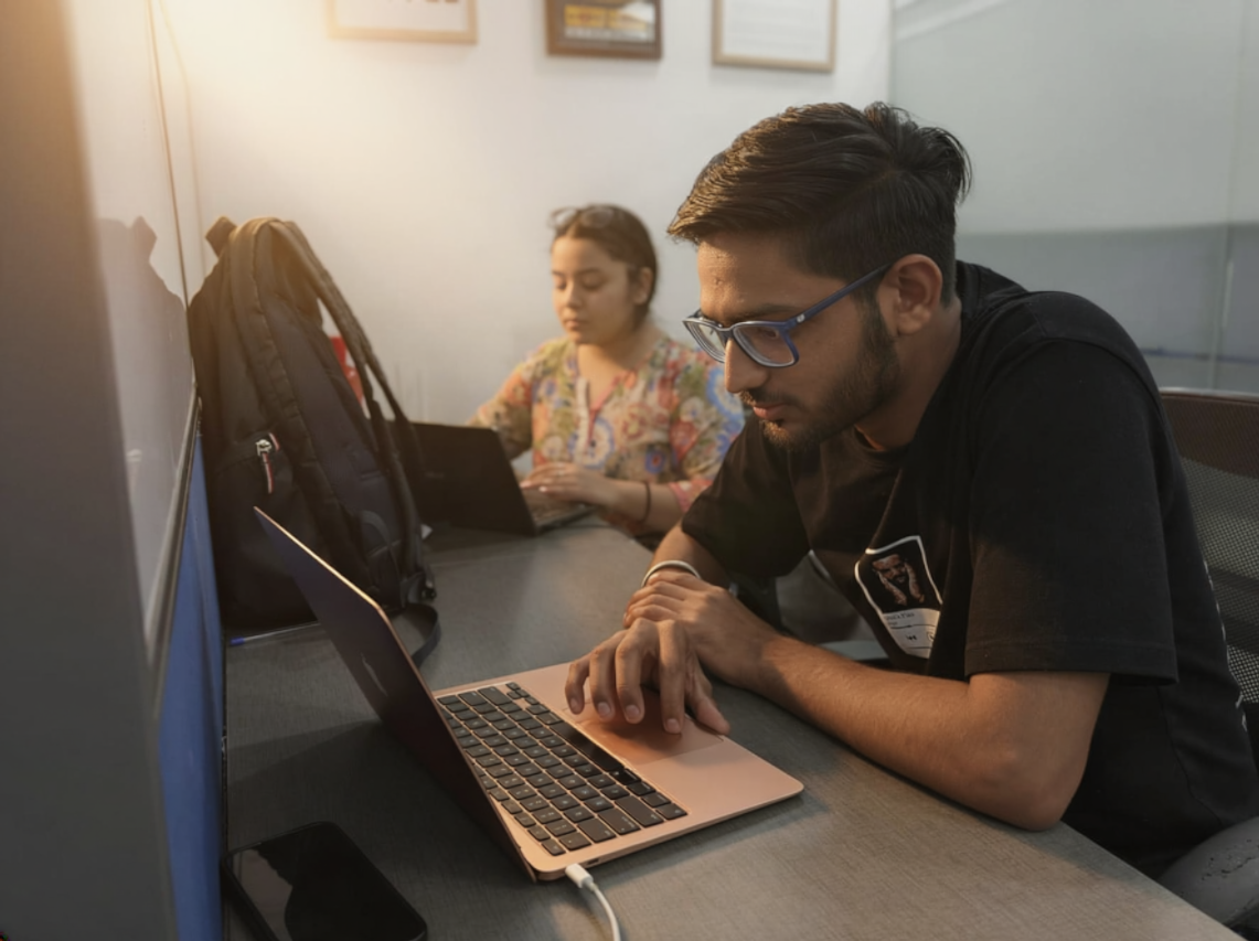 Students collaborating